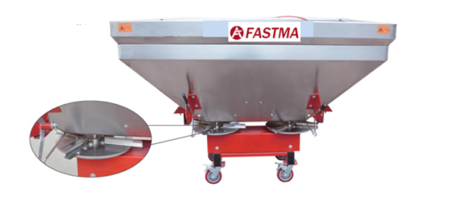 เครื่องหว่านปุ๋ยสแตนเลสแบบแผ่นดิสก์คู่