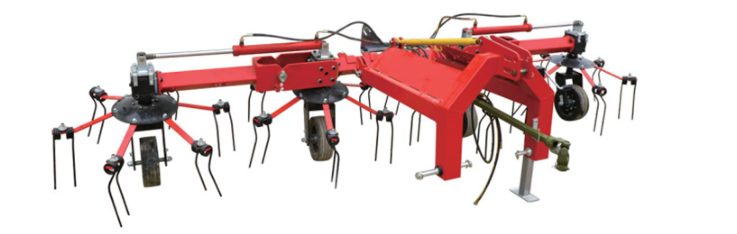 คราดหญ้าแห้งแบบหมุนสำหรับรถแทรกเตอร์